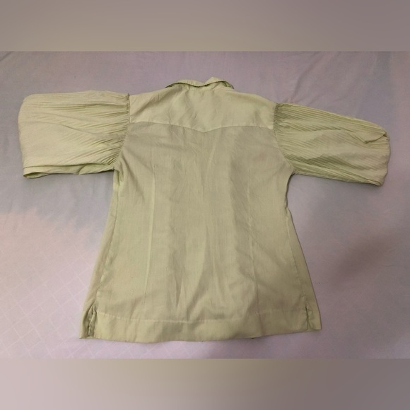 H BAR C CALIFORNIA WESTERN WEAR PEARL SNAP ACCORDION STLYE SLEEVES SIZE 34 70’S - Picture 9 of 9